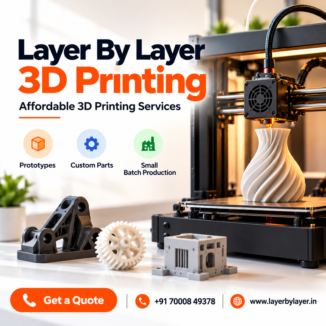 Layer By Layer 3D Printing – Affordable 3D Printing Services in India